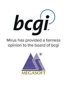 Mirus Capital Advisors provided a fairness opinion to the board of bcgi