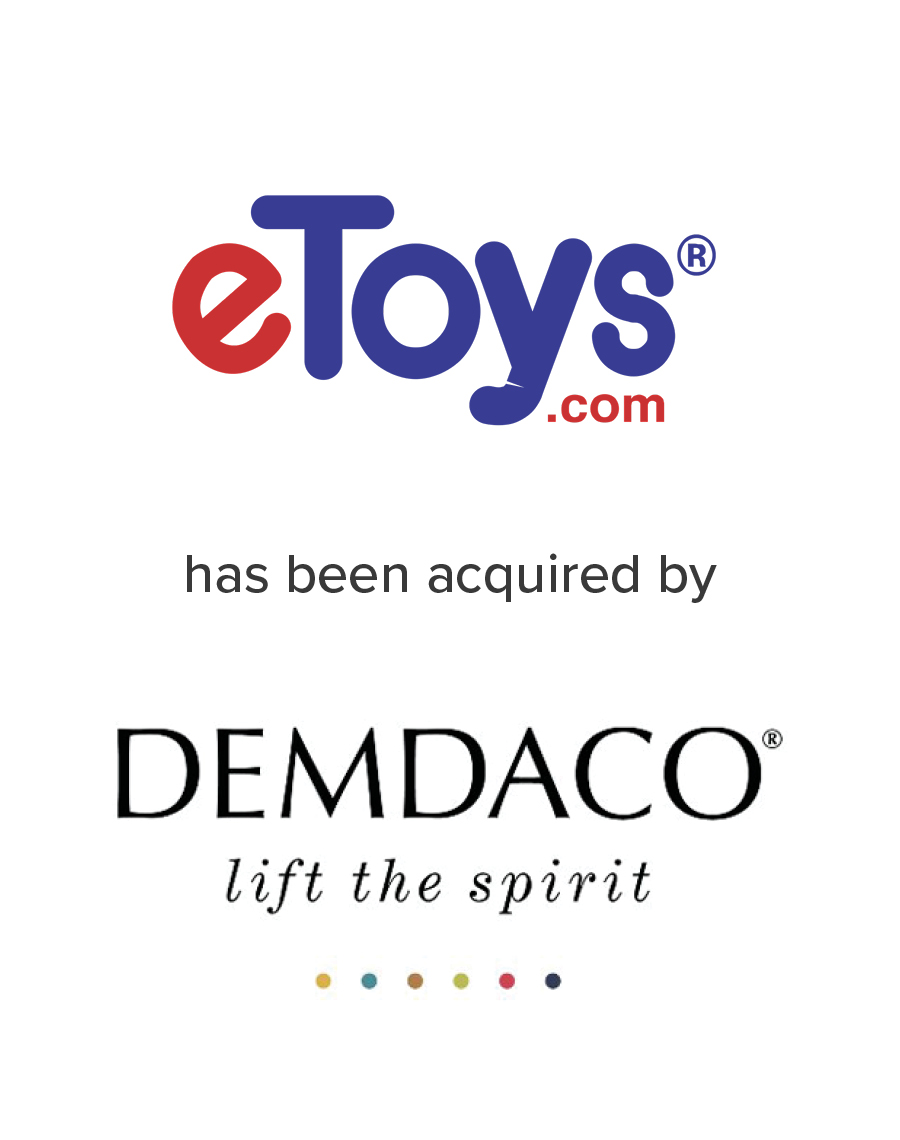 eToys has been acquired by Demdaco