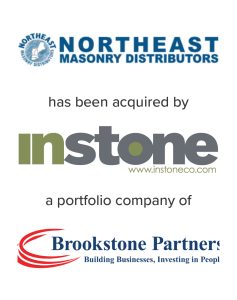 Northeast Masonry Distributors has been acquired by Instone, a portfolio company of Brookstone Partners | Mirus Capital Advisors | M&A Advisory
