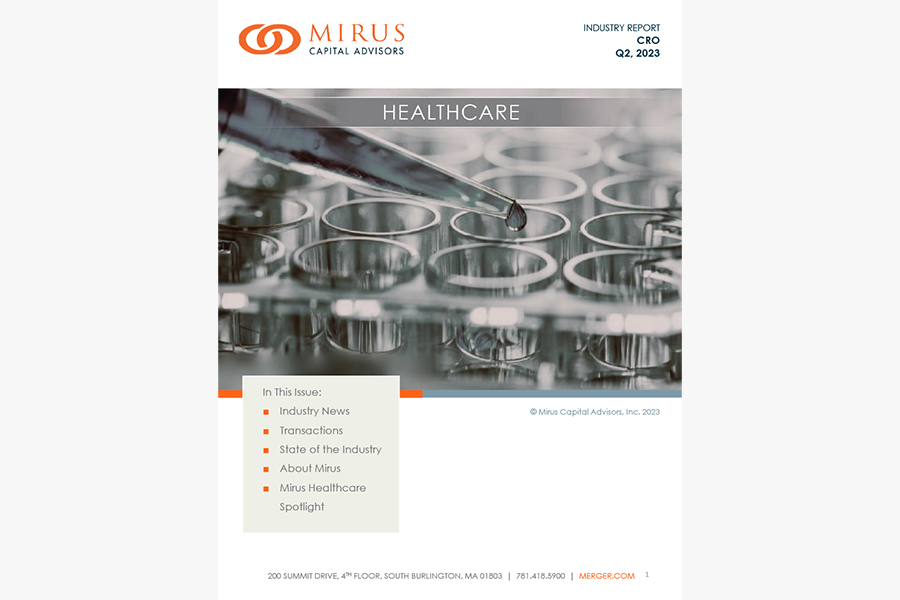 Mirus Capital Advisors | Industry Report | Healthcare | CRO | Q2 2023