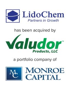 LidoChem Partners in Growth has been acquired by Valudor Products, LLC, a portfolio company of Monroe Capital | Mirus Capital Advisors | M&A Advisory