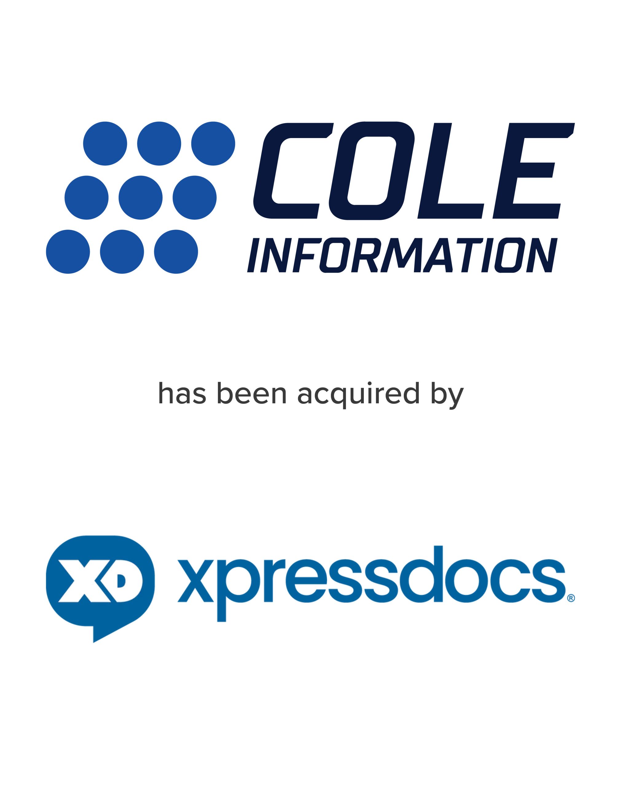 Cole Information has been acquired by Xpressdocs | Mirus Capital Advisors | Investment Bank