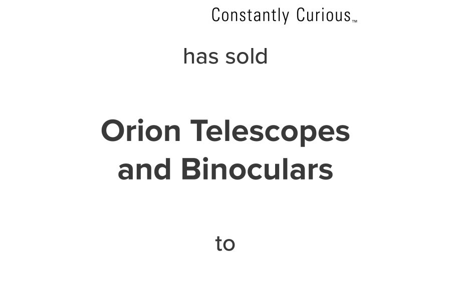 Imaginova sold Orion Telescopes and Binoculars to Optronic Holding Corp | Mirus Capital Advisors | Middle Market Investment Bank