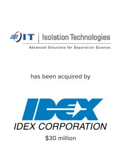 Isolation Technologies acquired by IDEX Corporation | Mirus Capital Advisors | Premier Middle Market Investment Bank
