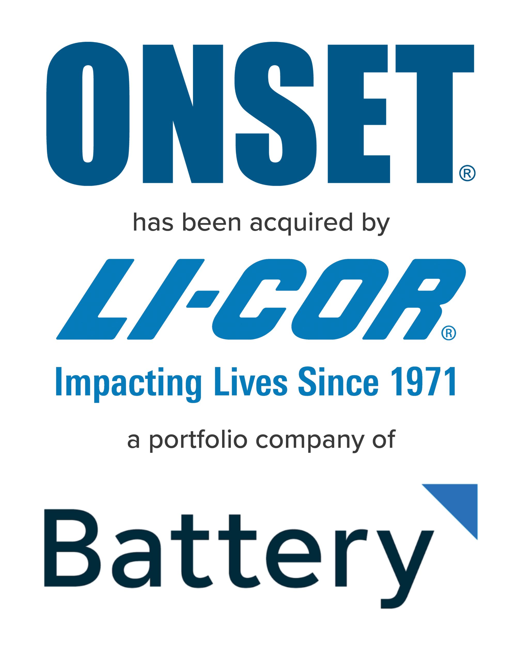 ONSET has been acquired by LI-COR, a portfolio company of Battery | Mirus Capital Advisors | Premier Investment Bank