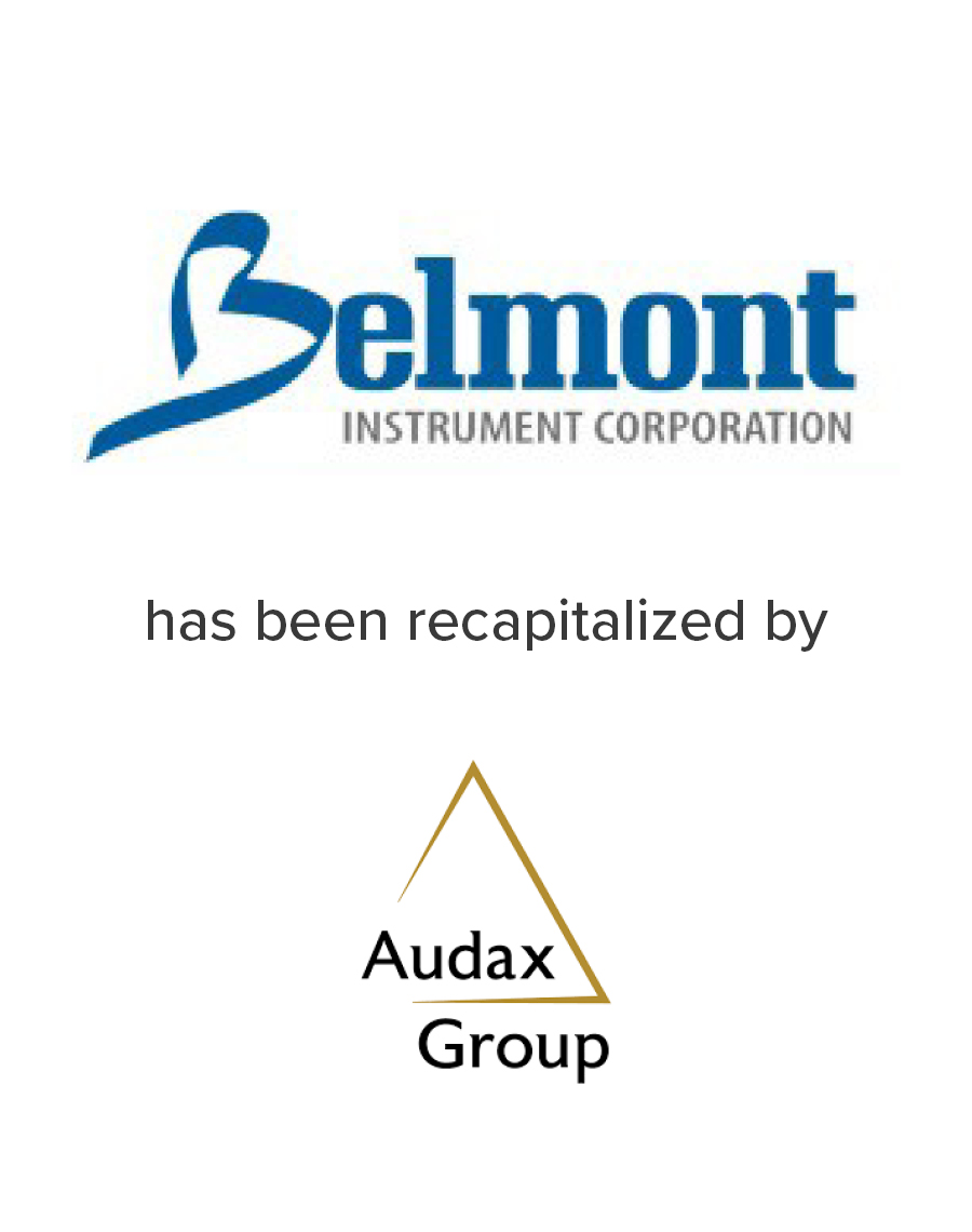 Belmont Instrument Corporation has been recapitalized by Audax Group | Mirus Capital Advisors | Middle Market Investment Bank