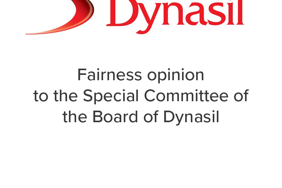 Mirus Capital Advisors provided a fairness opinion to the Special Committee of the Board of Dynasil.