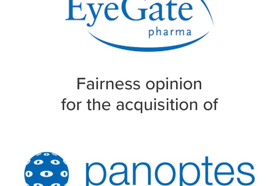 Mirus Capital Advisors provided a fairness opinion to EyeGate Pharma for the acquisition of Panoptes Pharma