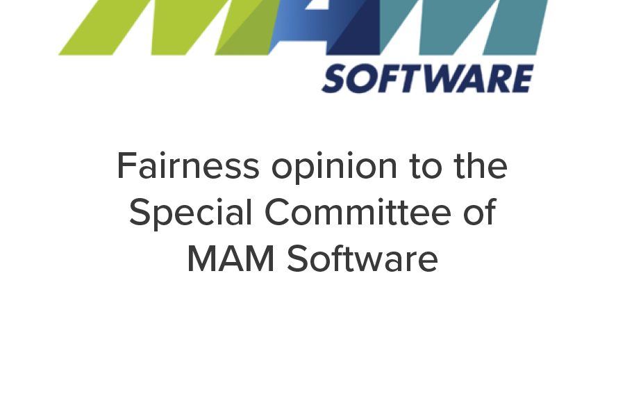 Mirus Capital Advisors provided a fairness opinion to the Special Committee of MAM Software