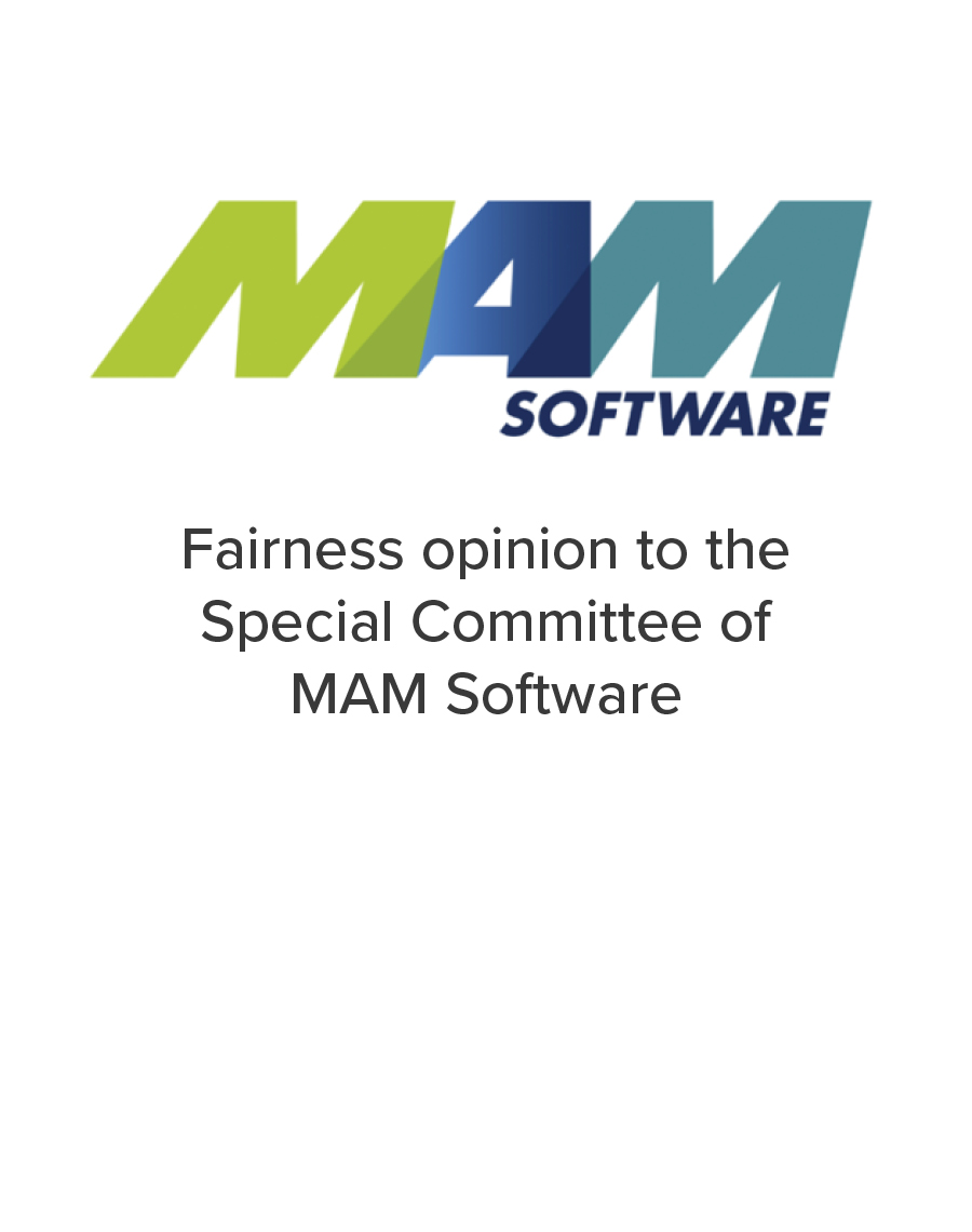 Mirus Capital Advisors provided a fairness opinion to the Special Committee of MAM Software